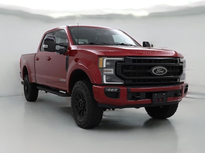 Red 2021 Ford F250 Lariat