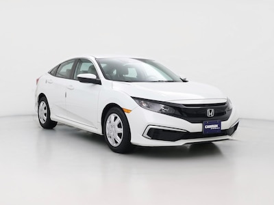 White 2021 Honda Civic LX