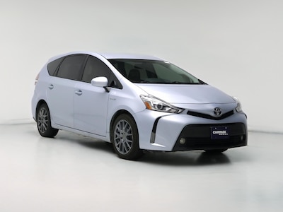 Blue 2016 Toyota Prius v Five