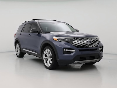 Blue 2021 Ford Explorer Platinum