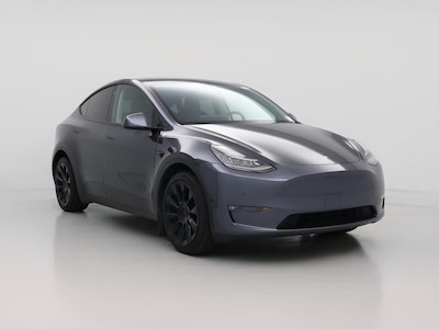 Gray 2021 Tesla Model Y Long Range