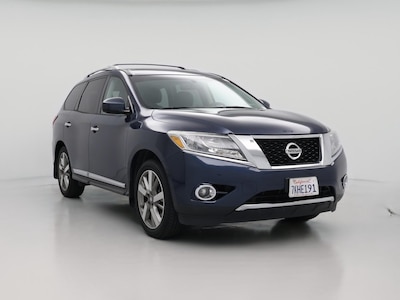 Blue 2015 Nissan Pathfinder Platinum