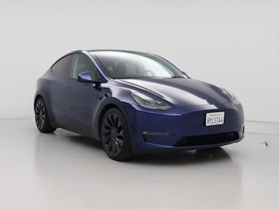 Blue 2021 Tesla Model Y Performance