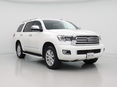 White 2019 Toyota Sequoia Platinum