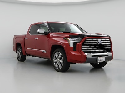 Red 2023 Toyota Tundra Hybrid Capstone