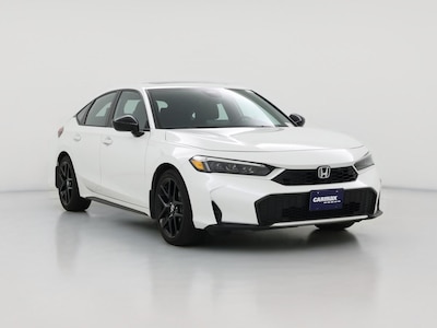White 2025 Honda Civic Hybrid Sport