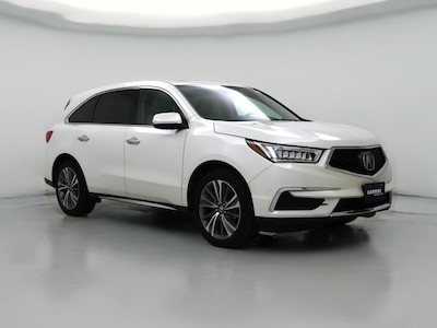 White 2018 Acura MDX Advance