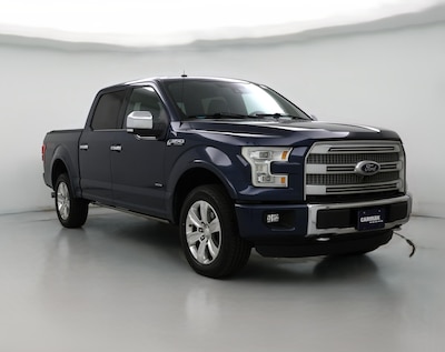 Blue 2016 Ford F150 Platinum
