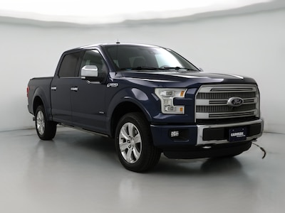 Blue 2016 Ford F150 Platinum