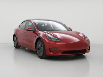 Red 2022 Tesla Model 3 Long Range