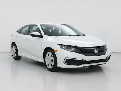 White 2019 Honda Civic LX
