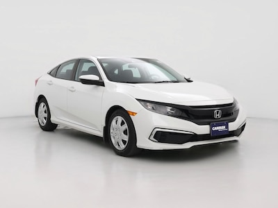 White 2019 Honda Civic LX