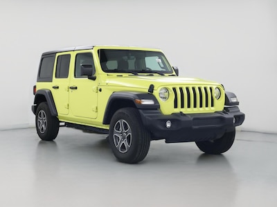 Yellow 2022 Jeep Wrangler Unlimited Sport S