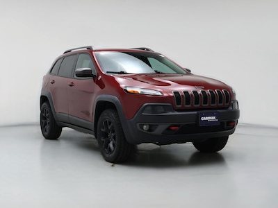 Red 2015 Jeep Cherokee Trailhawk