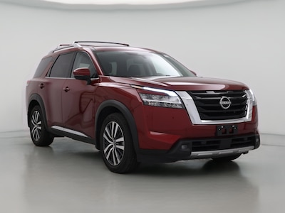 Red 2022 Nissan Pathfinder Platinum
