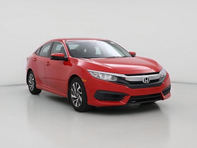 Red 2016 Honda Civic EX