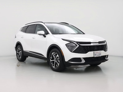 White 2025 Kia Sportage Hybrid EX