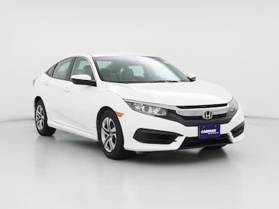 White 2016 Honda Civic LX