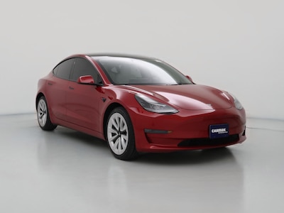 Red 2022 Tesla Model 3 Long Range