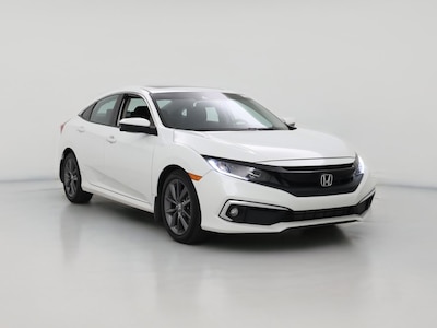 White 2021 Honda Civic EX