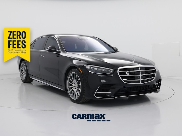 Blue 2021 Mercedes-Benz S-Class S 580 Sedan 4MATIC Sedan All-Wheel Drive Automatic