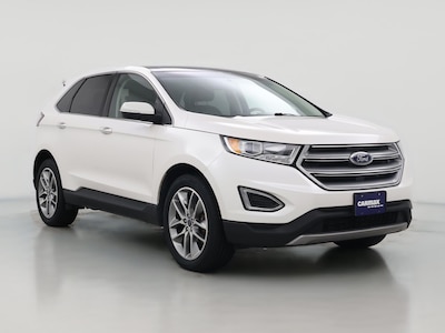 White 2017 Ford Edge Titanium