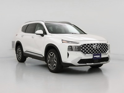 White 2023 Hyundai Santa Fe Hybrid Limited