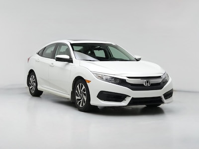 White 2018 Honda Civic EX