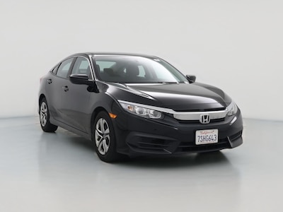 Black 2016 Honda Civic LX