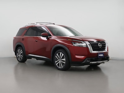 Red 2022 Nissan Pathfinder Platinum