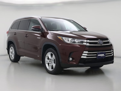 Red 2019 Toyota Highlander Hybrid Limited