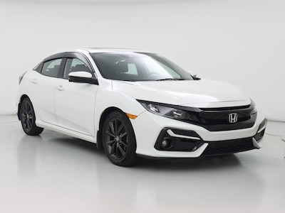 White 2021 Honda Civic EX