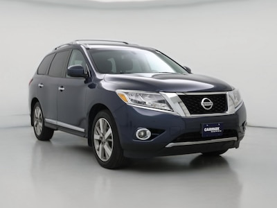 Blue 2016 Nissan Pathfinder Platinum
