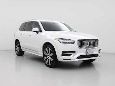 White 2021 Volvo XC90 Recharge PHEV T8 Inscription Expression