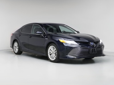 Blue 2020 Toyota Camry Hybrid XLE
