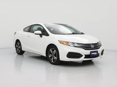 White 2014 Honda Civic EX
