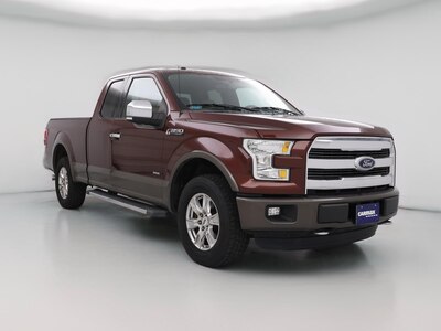 Red 2016 Ford F150 Lariat