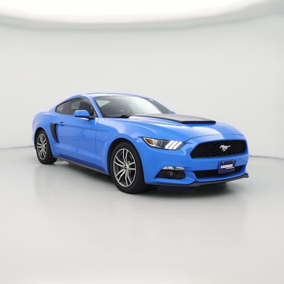 Blue 2017 Ford Mustang Ecoboost