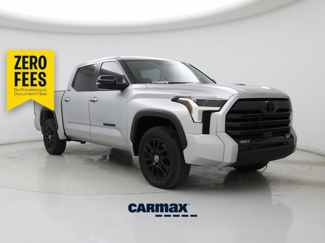 Silver 2024 Toyota Tundra Hybrid Limited HV CrewMax Cab 4WD Pickup Truck Four-Wheel Drive Automatic