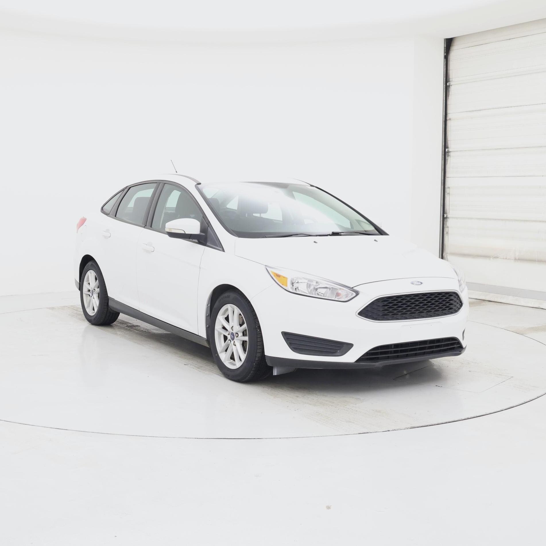 White 2016 Ford Focus Sedan Front-Wheel Drive Automatic