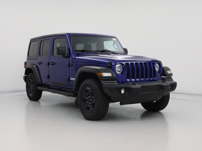 Blue 2020 Jeep Wrangler Unlimited Sport