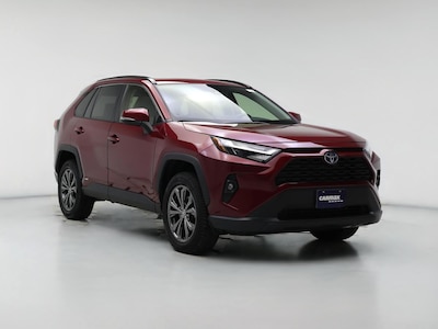 Red 2022 Toyota RAV4 Hybrid XLE Premium