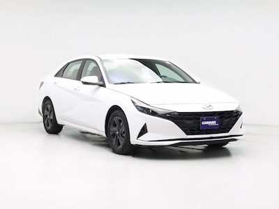 White 2023 Hyundai Elantra Hybrid Blue