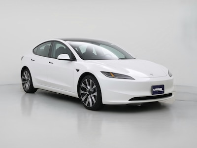 White 2025 Tesla Model 3 Long Range
