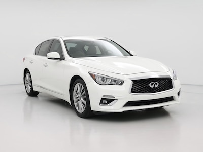 White 2018 Infiniti Q50 Luxe
