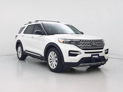 White 2021 Ford Explorer Hybrid Limited