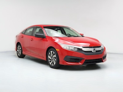 Red 2016 Honda Civic EX