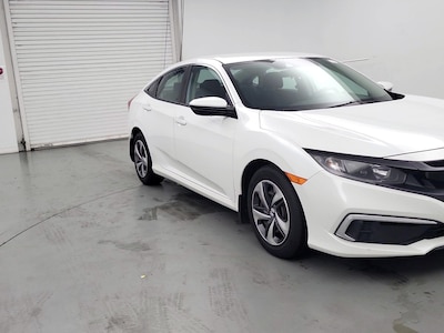 White 2021 Honda Civic LX