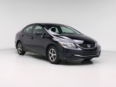 Black 2015 Honda Civic SE
