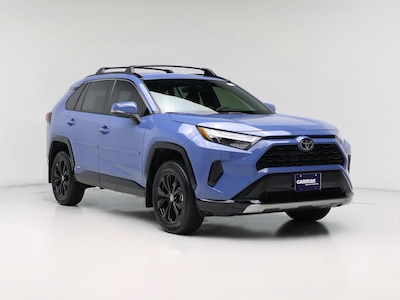 Blue 2025 Toyota RAV4 Hybrid SE